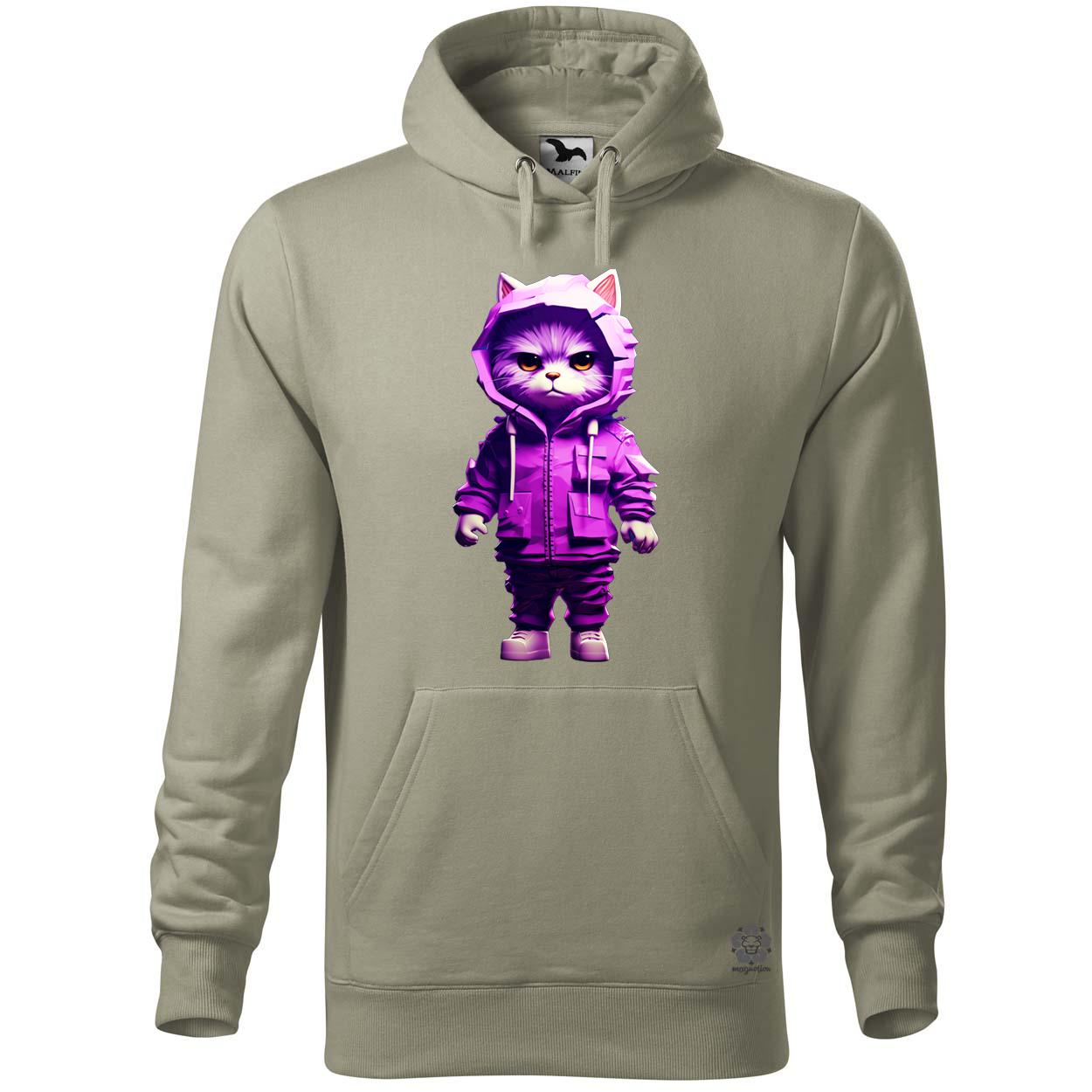 Lila macska srác v2 egyedi  pulóver 
