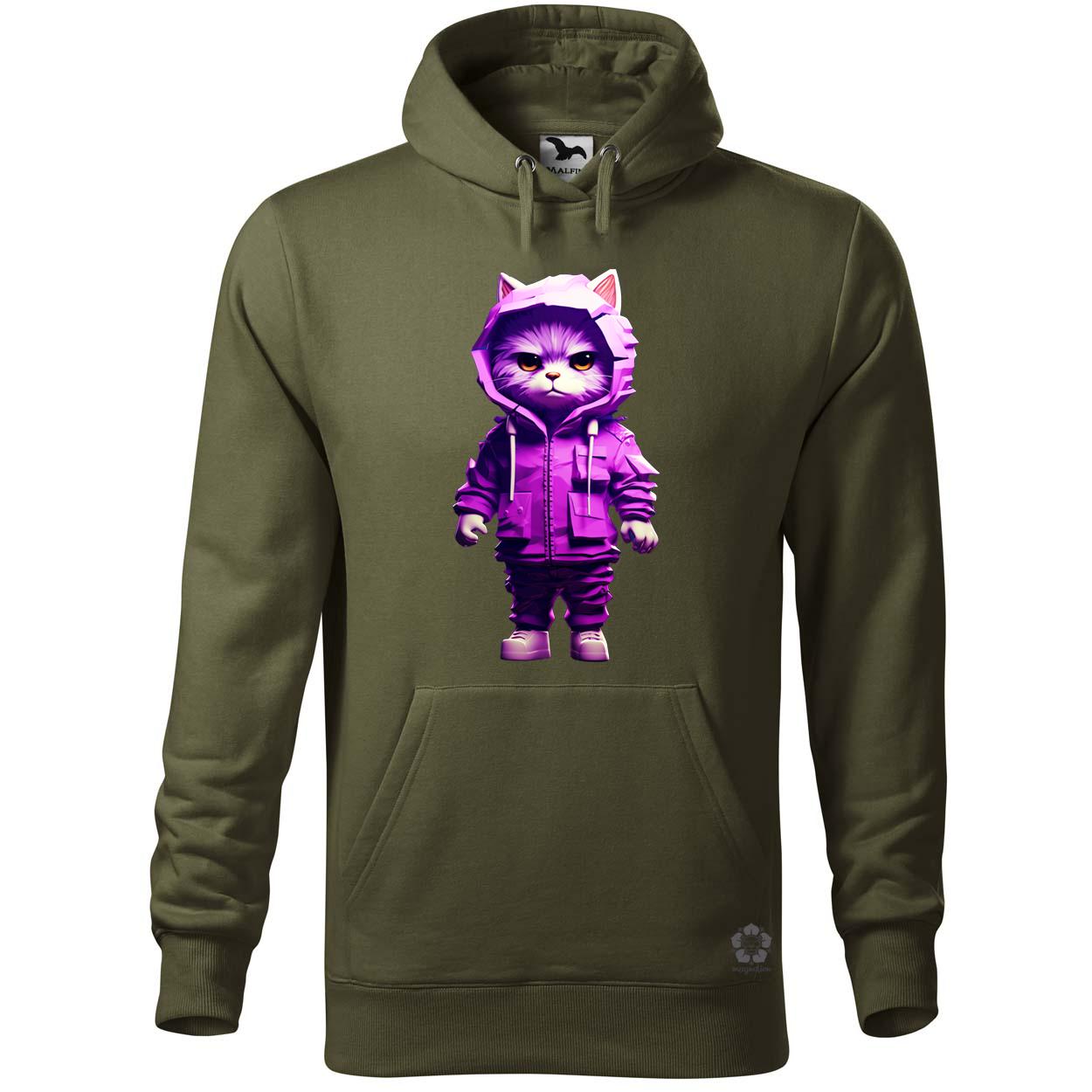 Lila macska srác v2 egyedi  pulóver 