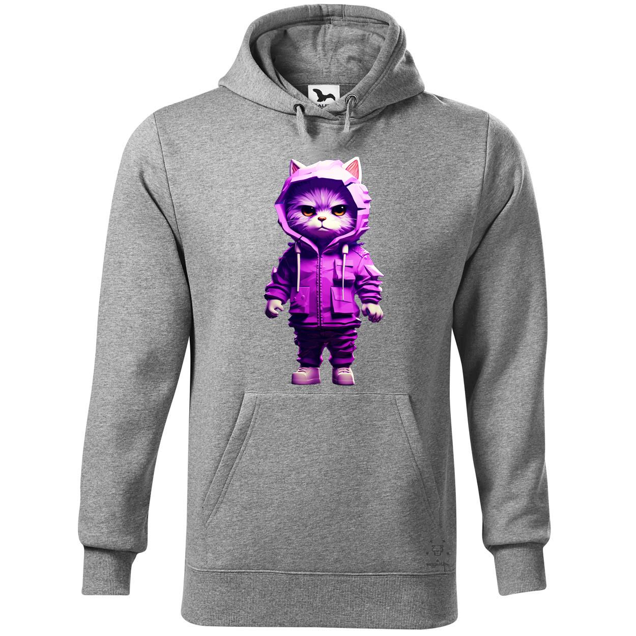 Lila macska srác v2 egyedi  pulóver 