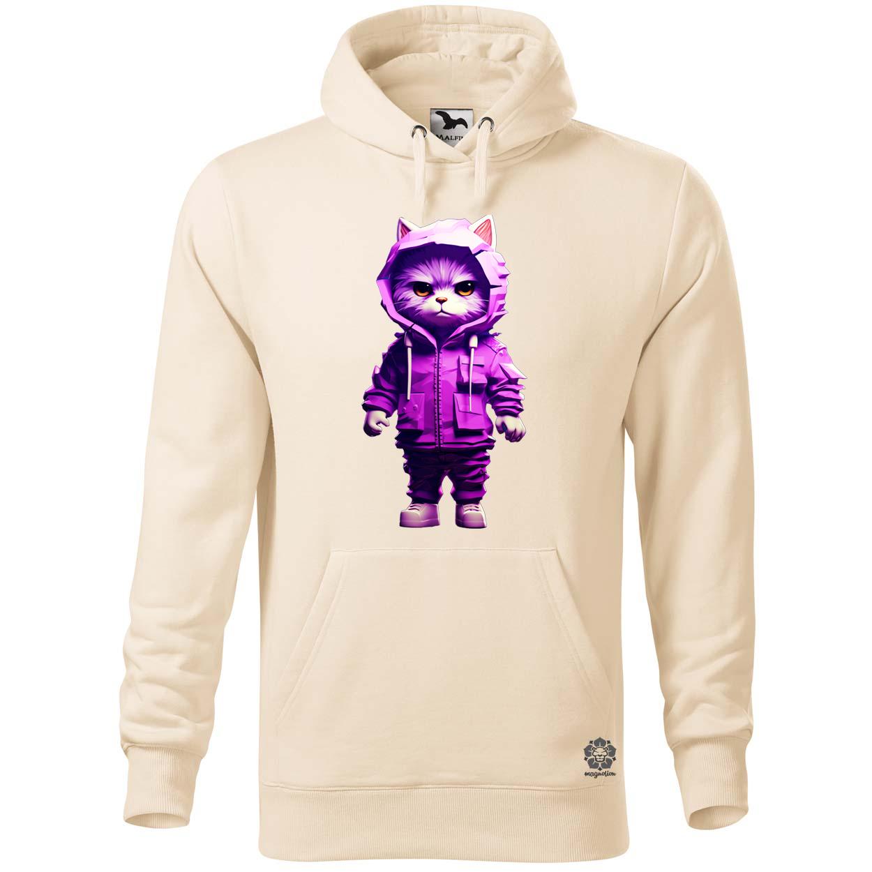 Lila macska srác v2 egyedi  pulóver 