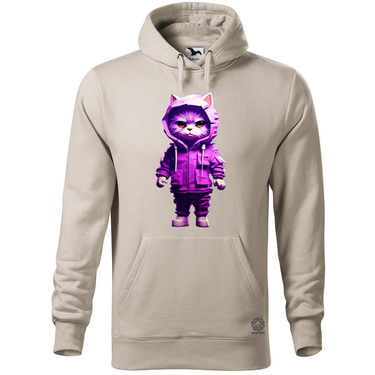 Lila macska srác v2 egyedi  pulóver 