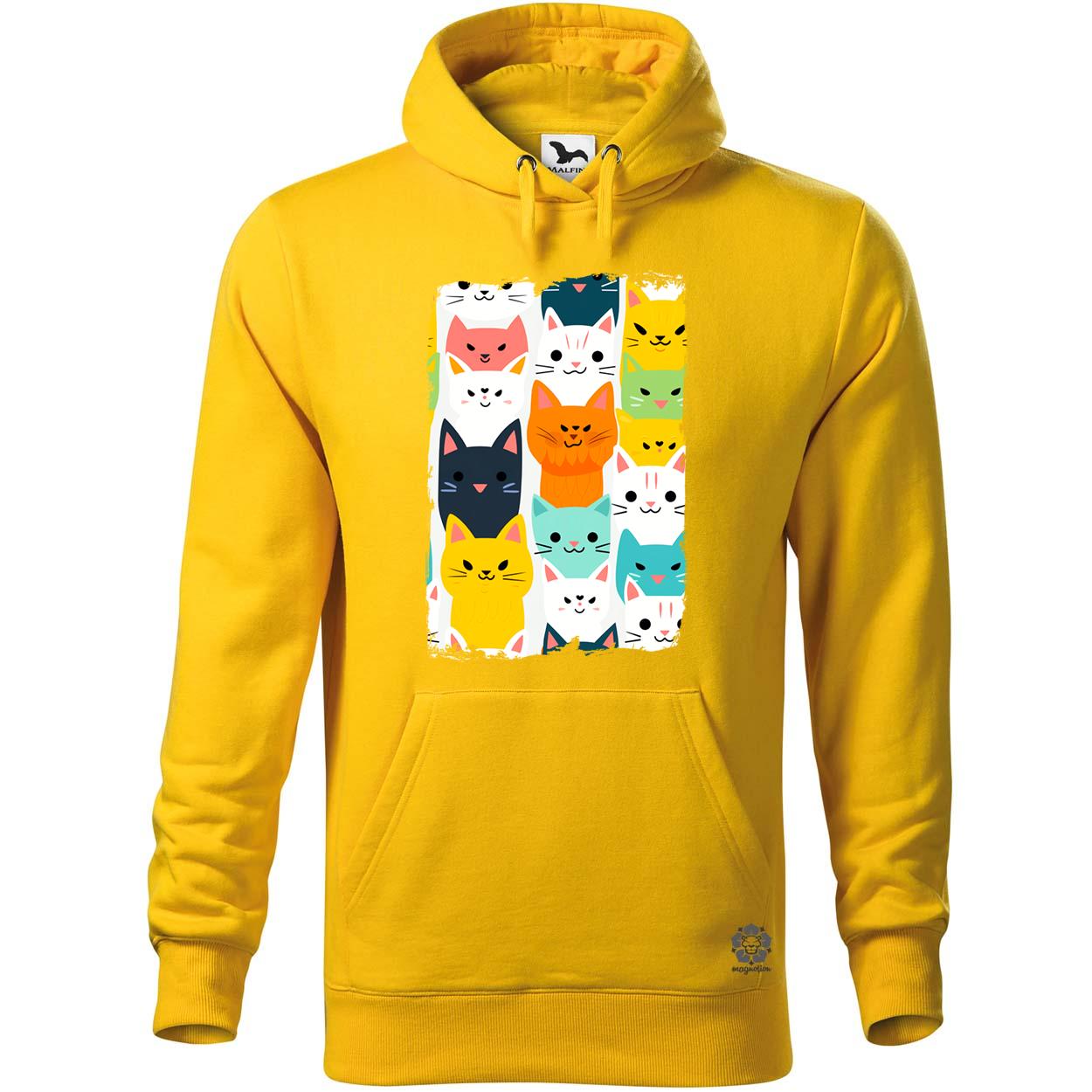 Macska kollázs v7 egyedi  pulóver 