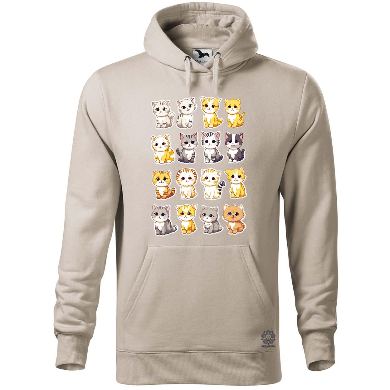 Macska kollázs v8 egyedi  pulóver 