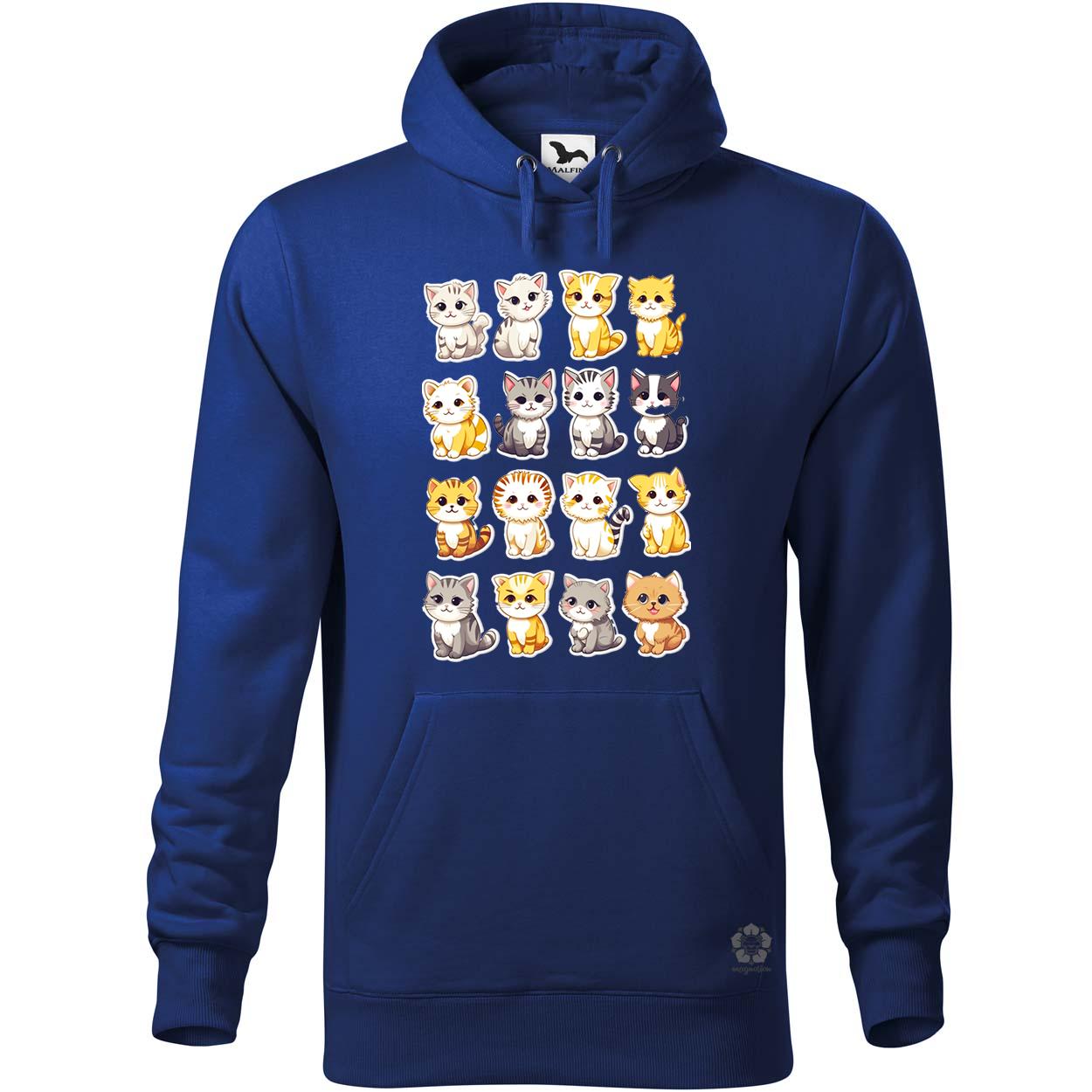Macska kollázs v8 egyedi  pulóver 