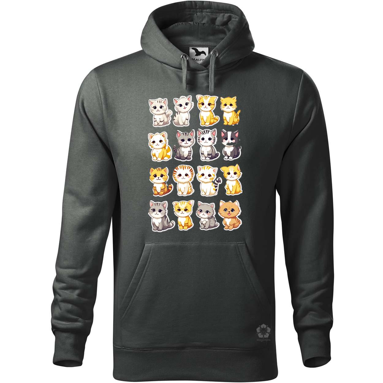 Macska kollázs v8 egyedi  pulóver 