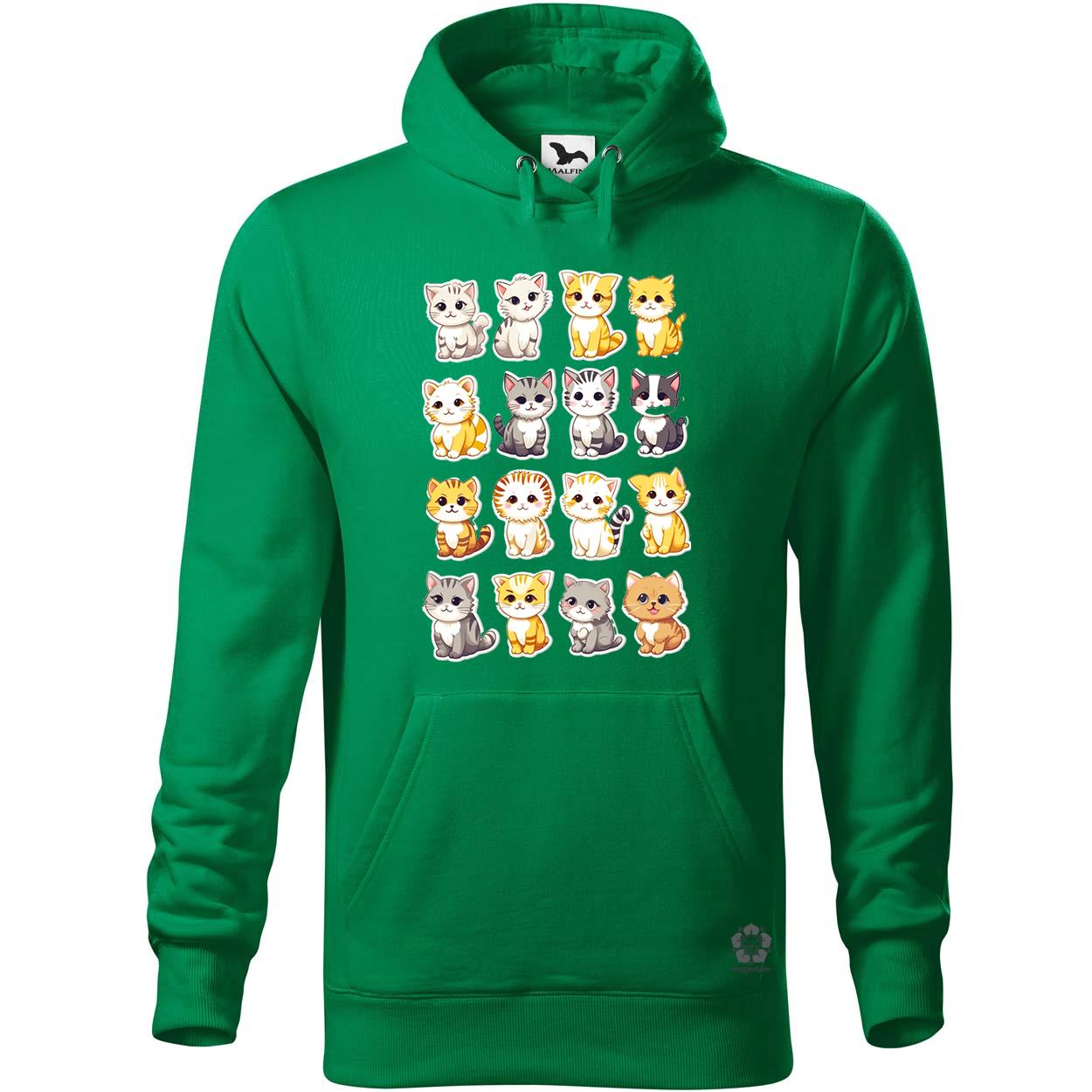 Macska kollázs v8 egyedi  pulóver 