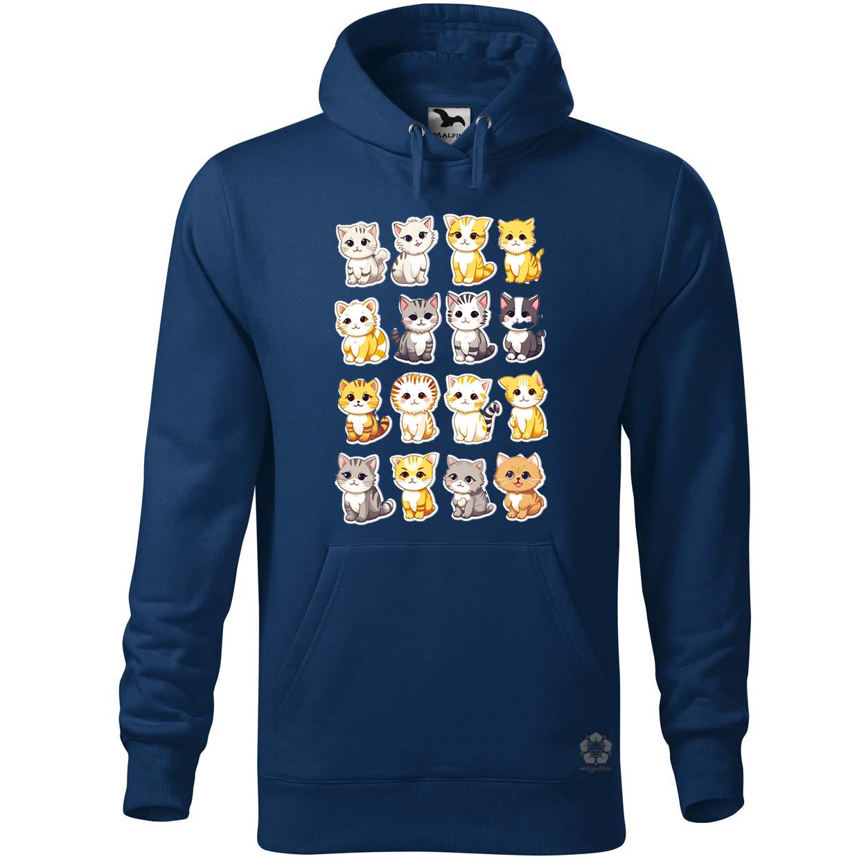 Macska kollázs v8 egyedi  pulóver 