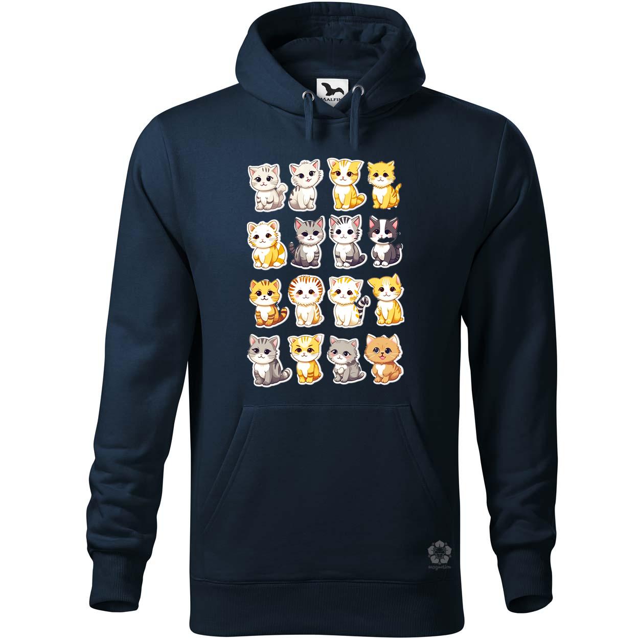 Macska kollázs v8 egyedi  pulóver 