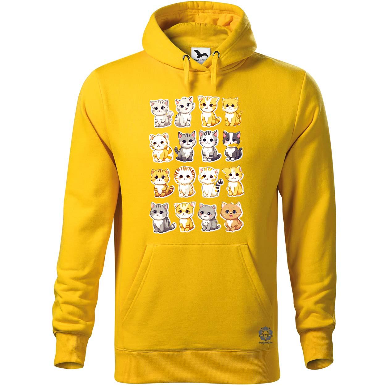 Macska kollázs v8 egyedi  pulóver 