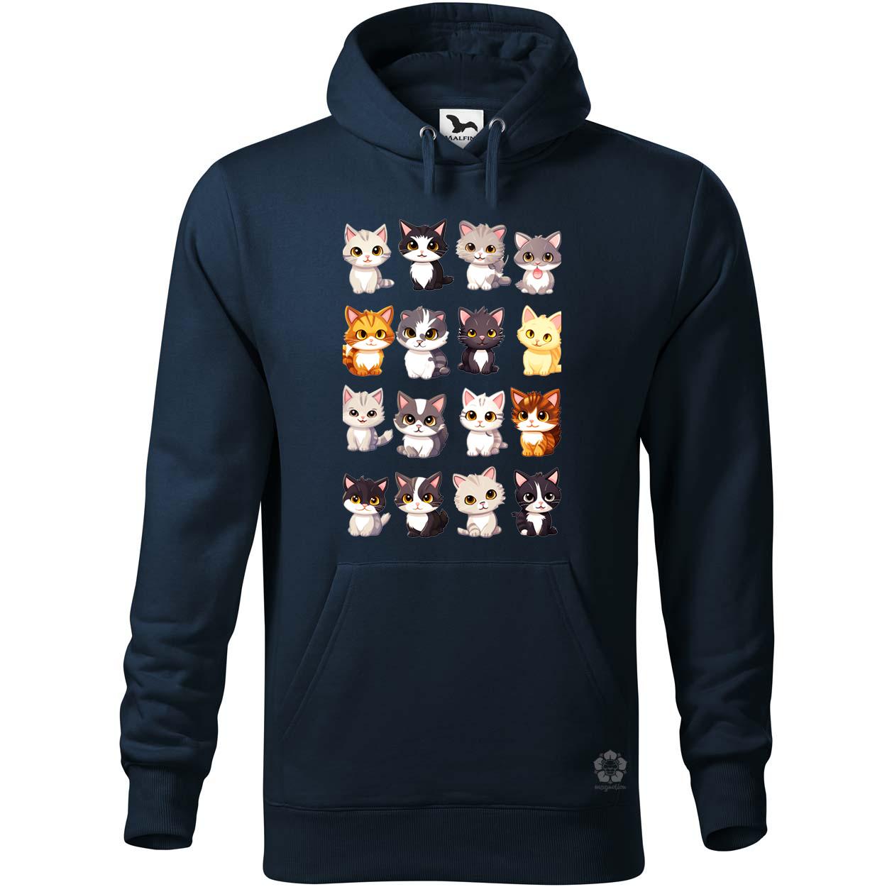 Macska kollázs v9 egyedi  pulóver 