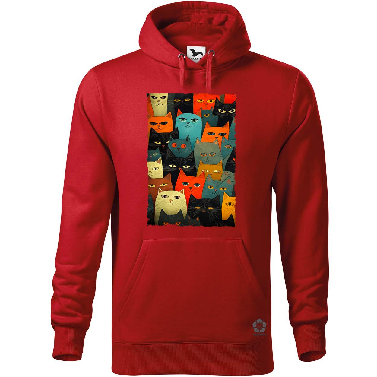 Macska kollázs v4 egyedi  pulóver 