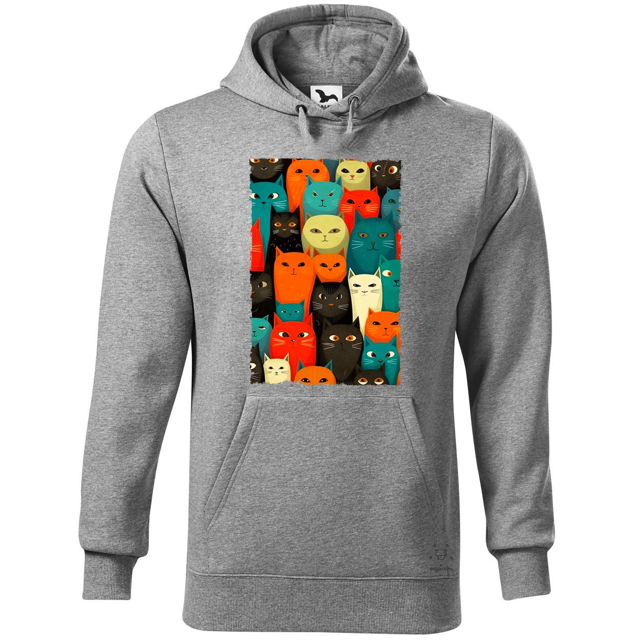 Macska kollázs v3 egyedi  pulóver 