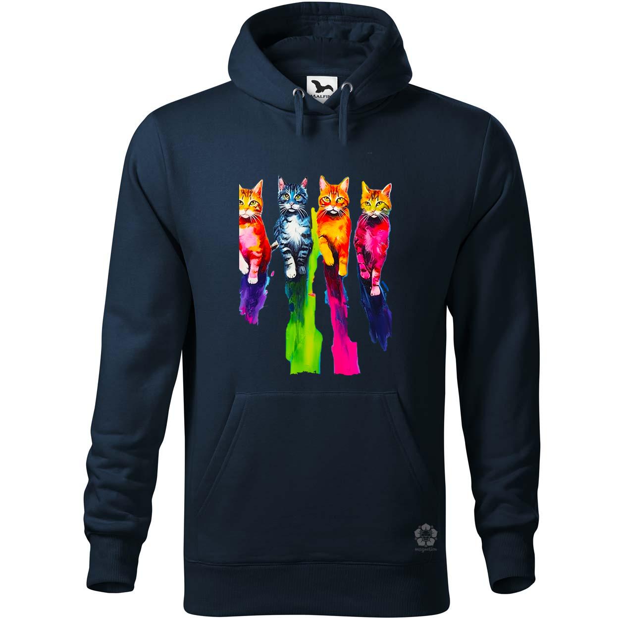 Macskák úton v3 egyedi  pulóver 