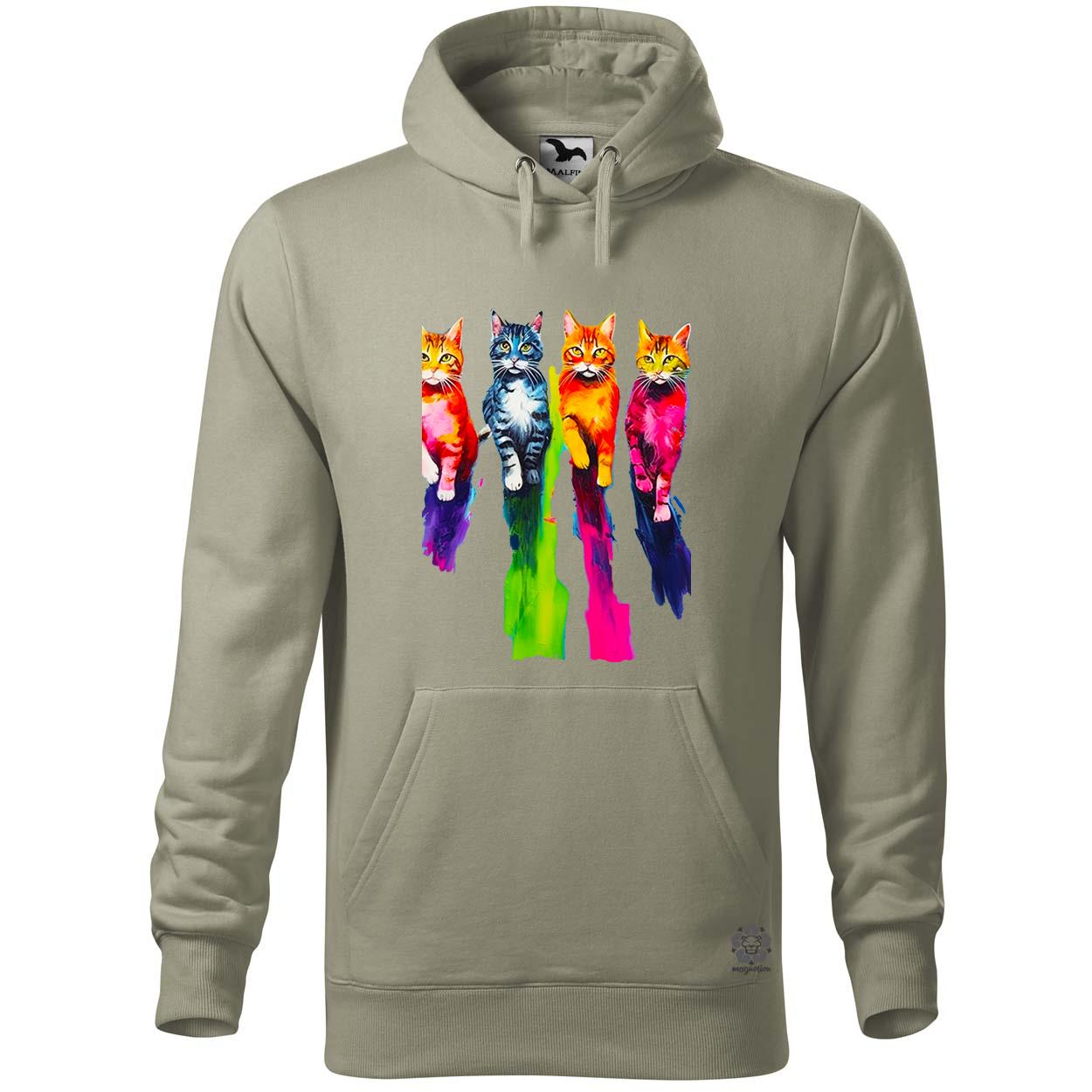 Macskák úton v3 egyedi  pulóver 