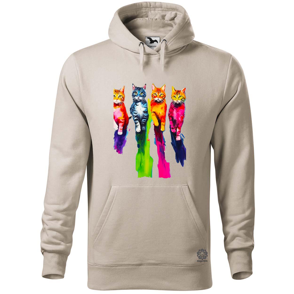 Macskák úton v3 egyedi  pulóver 