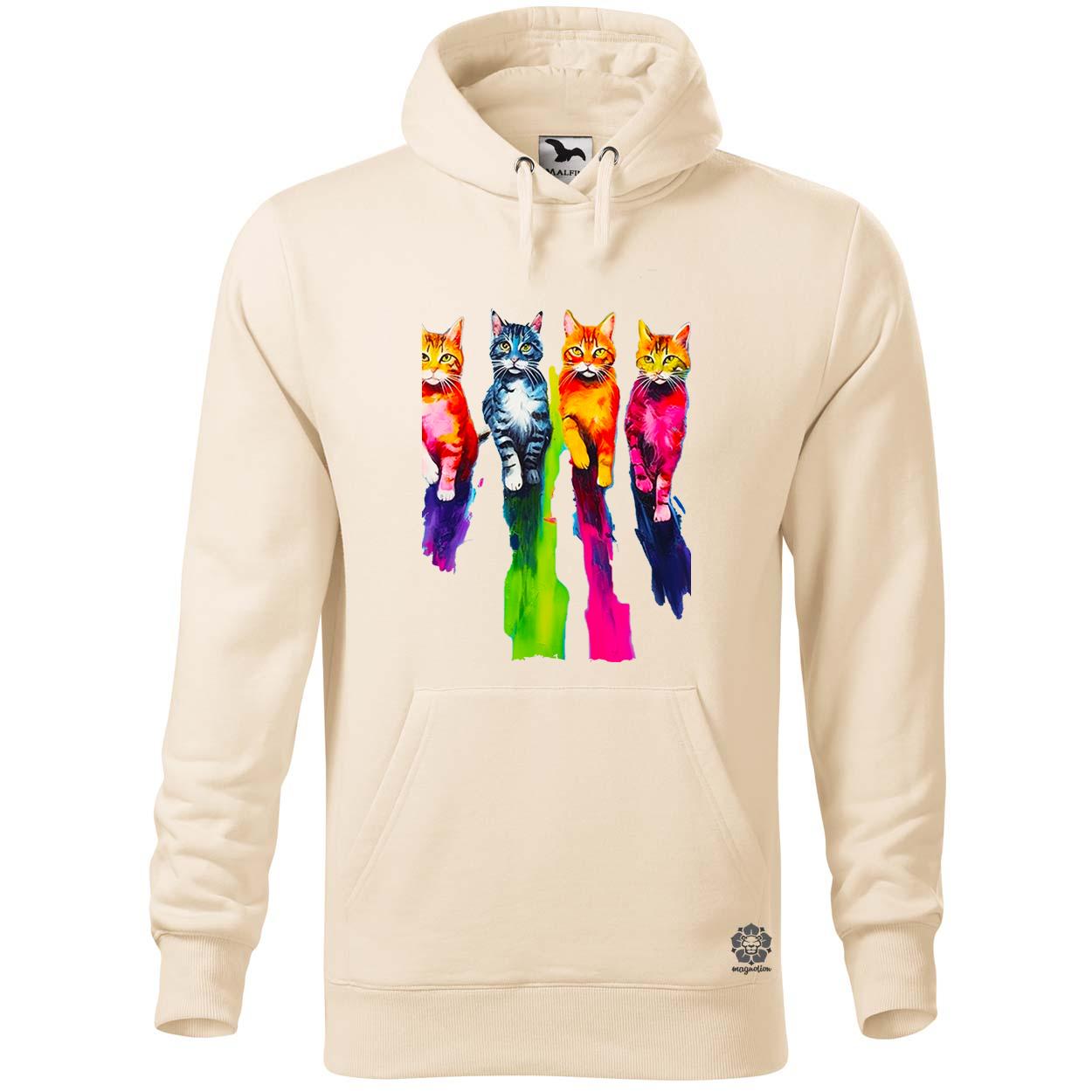 Macskák úton v3 egyedi  pulóver 