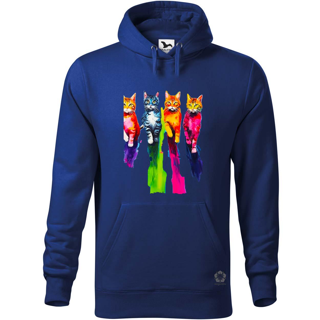 Macskák úton v3 egyedi  pulóver 