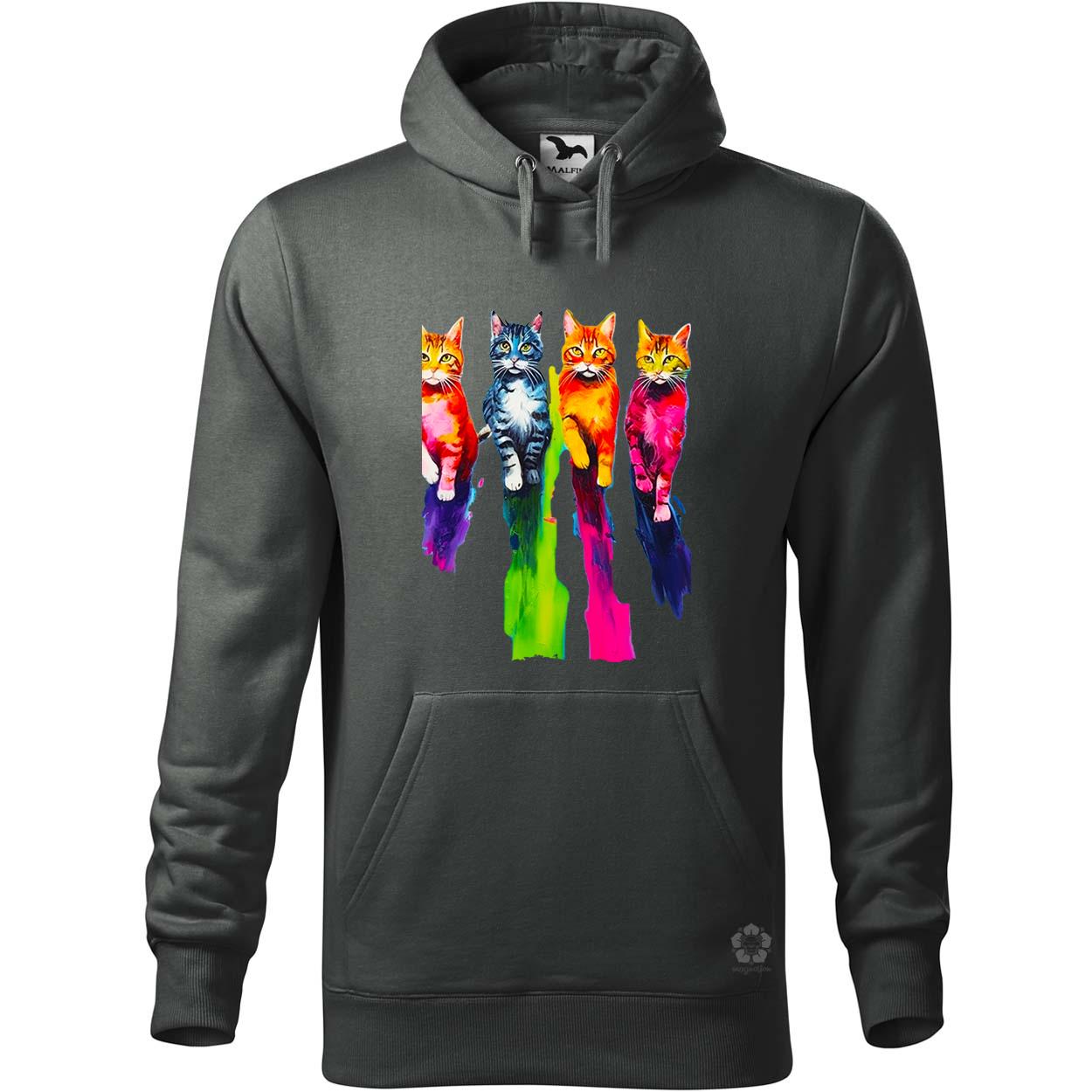 Macskák úton v3 egyedi  pulóver 