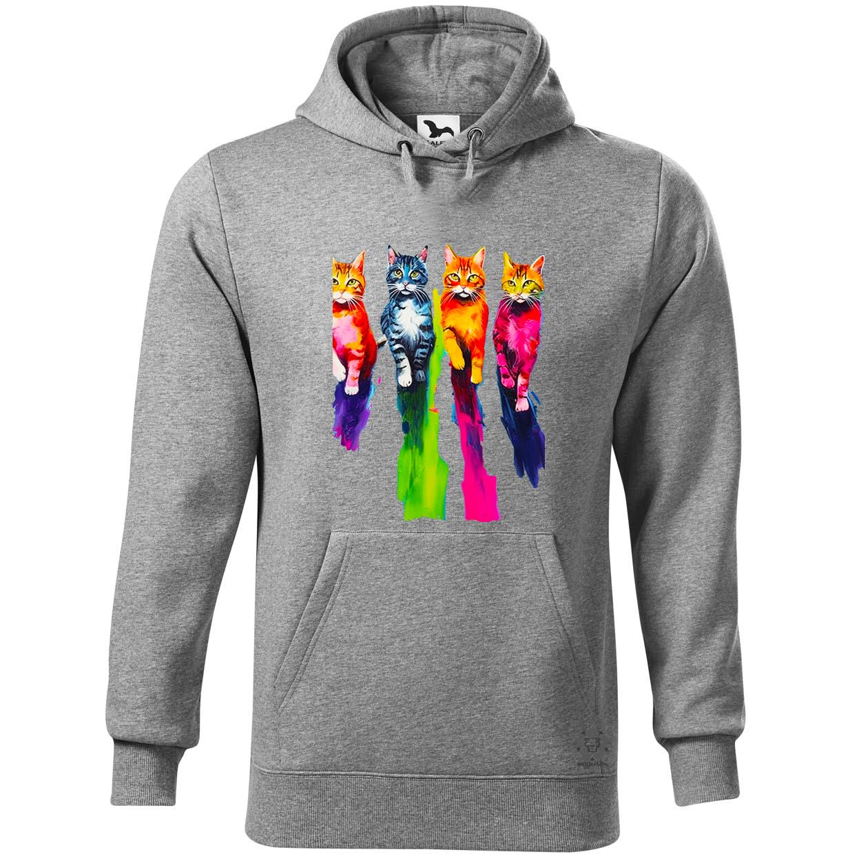 Macskák úton v3 egyedi  pulóver 