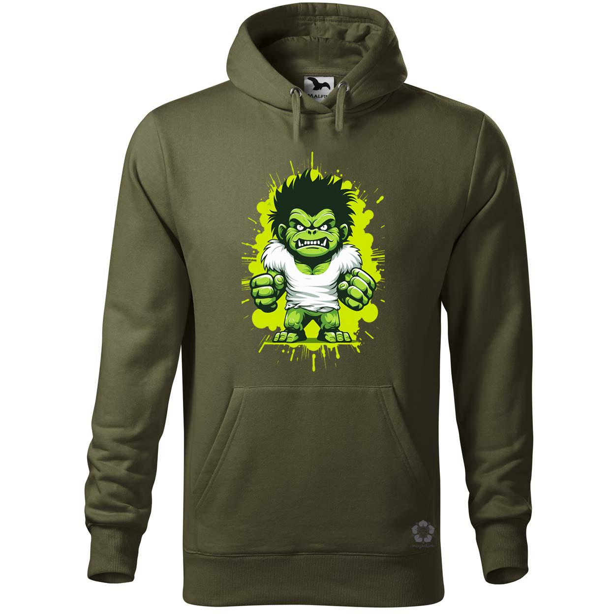 Minimál Hulk v4 egyedi  pulóver 