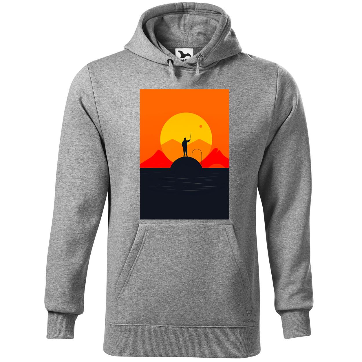 Minimalista horgászás v4 egyedi  pulóver 