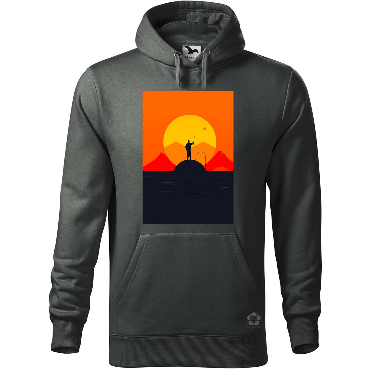 Minimalista horgászás v4 egyedi  pulóver 