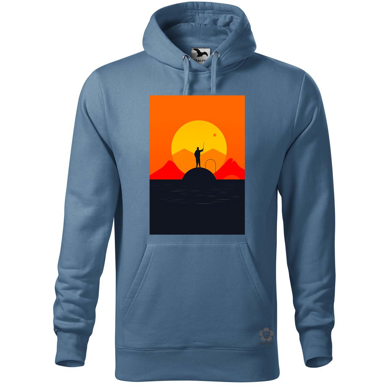 Minimalista horgászás v4 egyedi  pulóver 