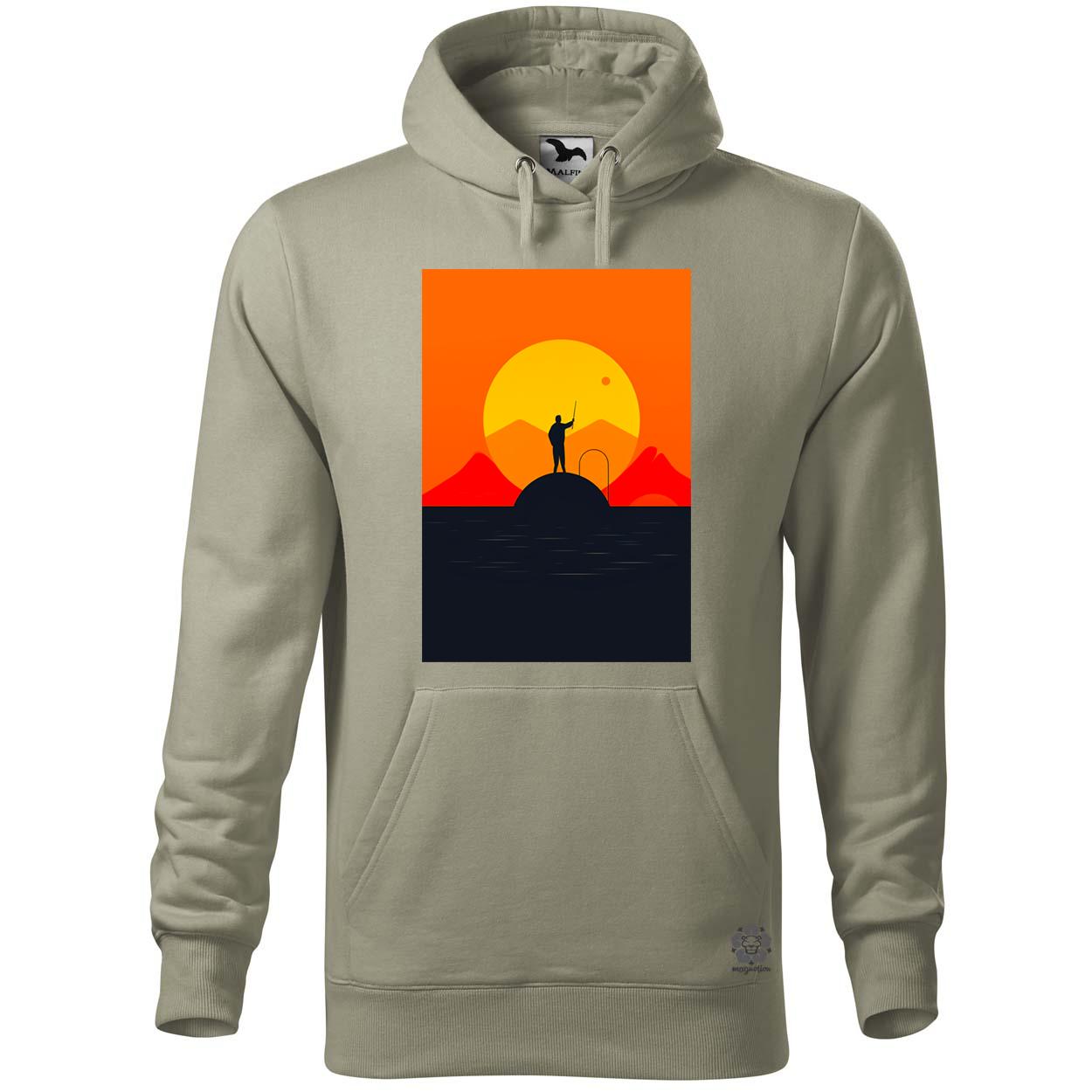 Minimalista horgászás v4 egyedi  pulóver 