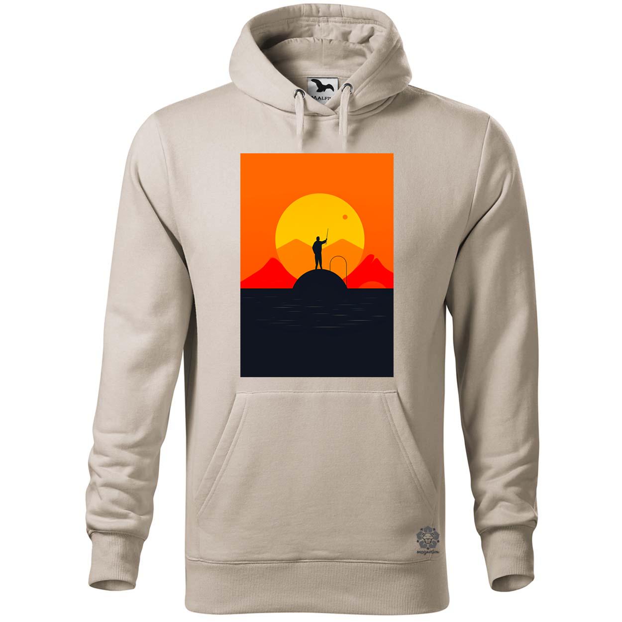 Minimalista horgászás v4 egyedi  pulóver 