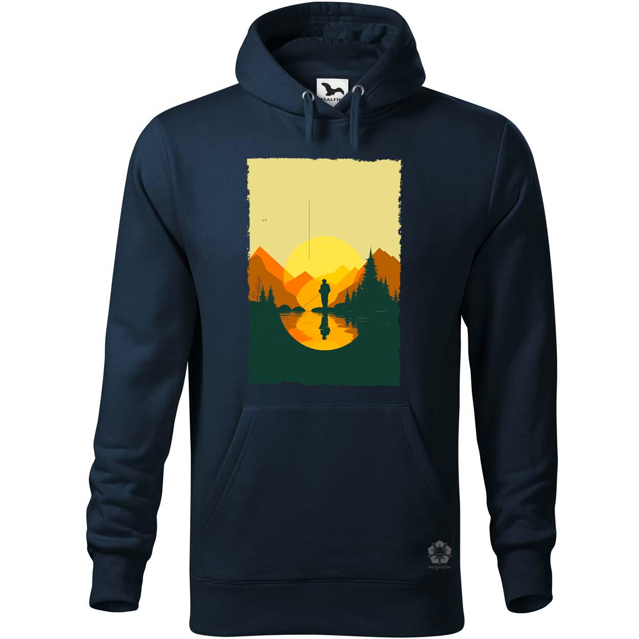 Minimalista horgászás v5 egyedi  pulóver 