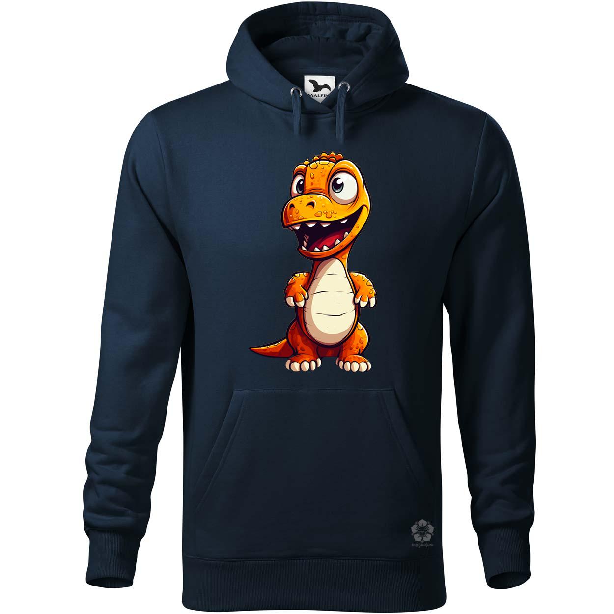 Narancs dinó v3 egyedi  pulóver 