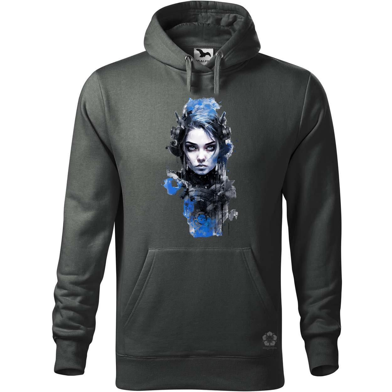 Neo noir cyberpunk portré v1 egyedi  pulóver 
