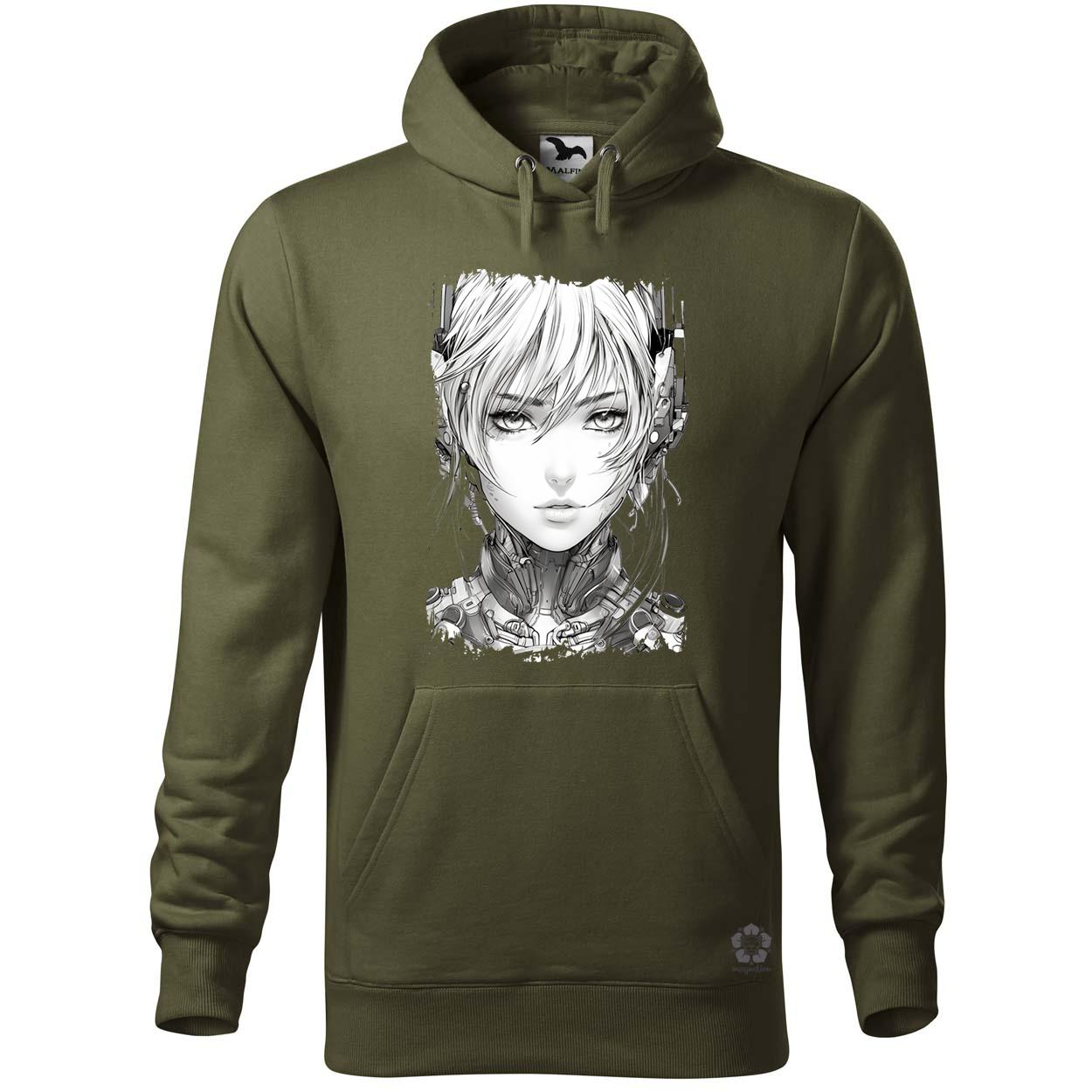 Női anime kiborg v1 egyedi  pulóver 