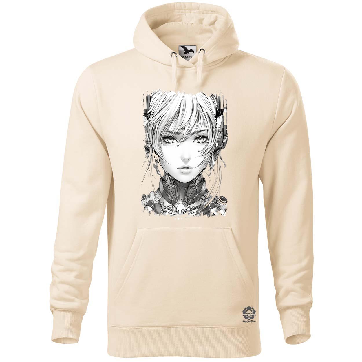 Női anime kiborg v1 egyedi  pulóver 
