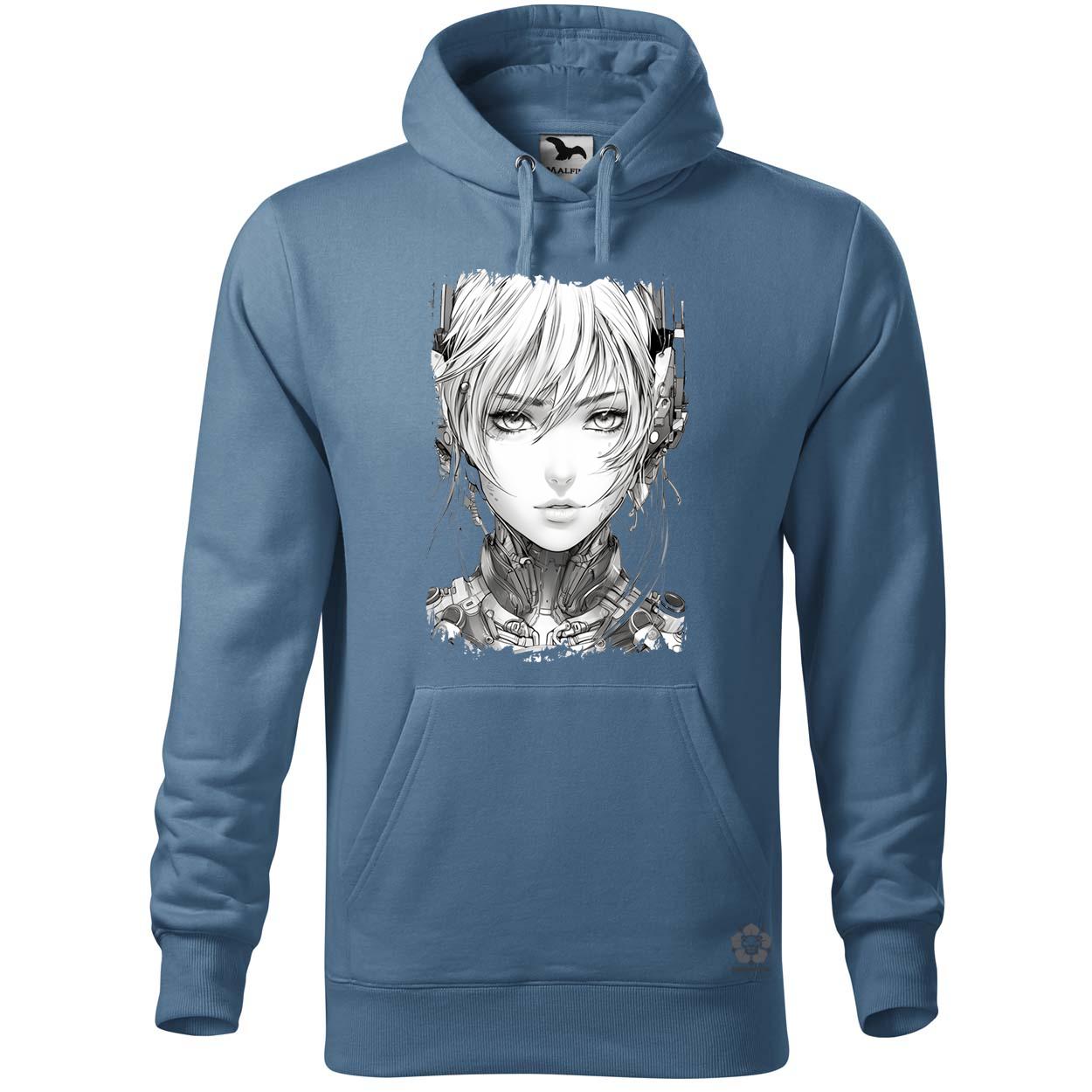 Női anime kiborg v1 egyedi  pulóver 