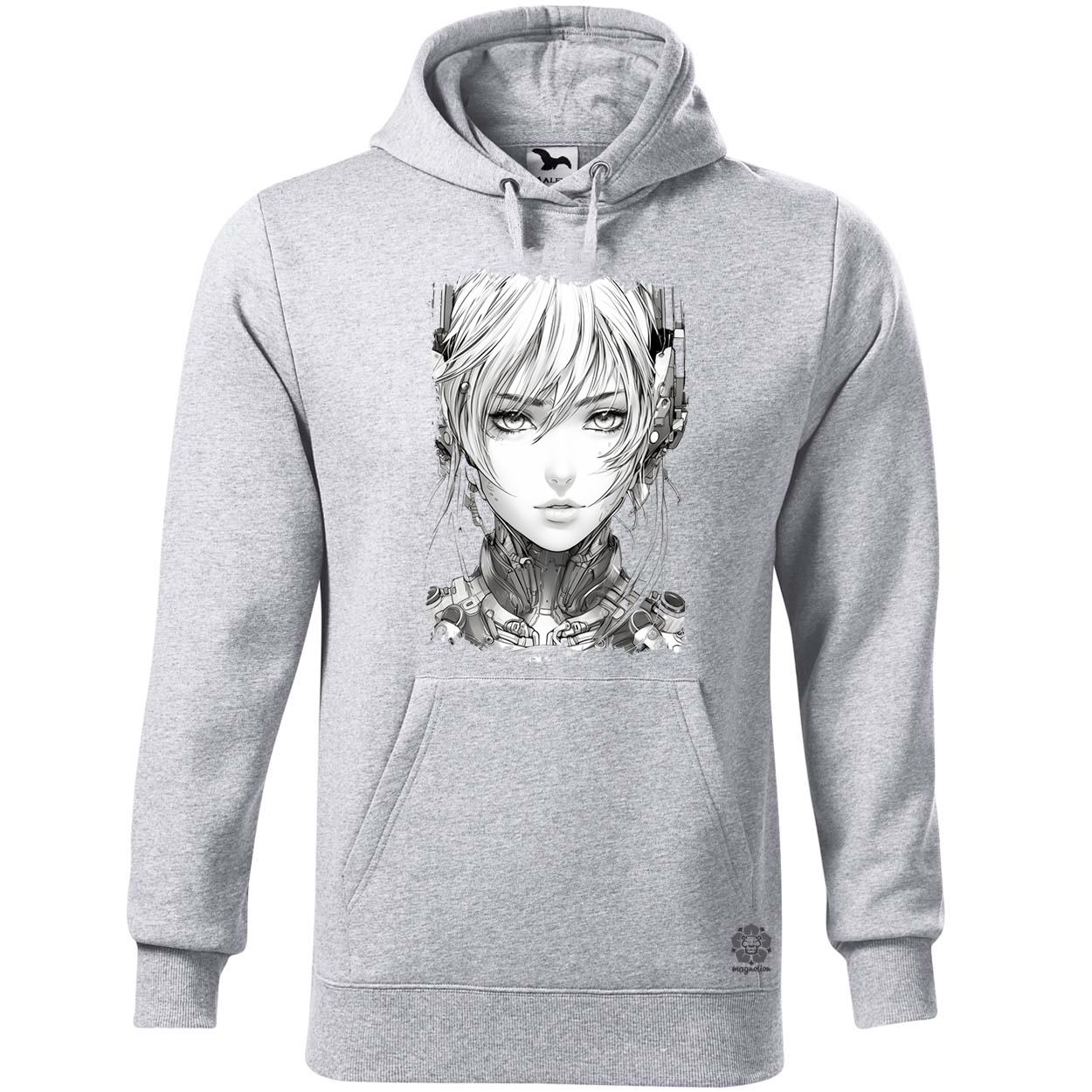 Női anime kiborg v1 egyedi  pulóver 