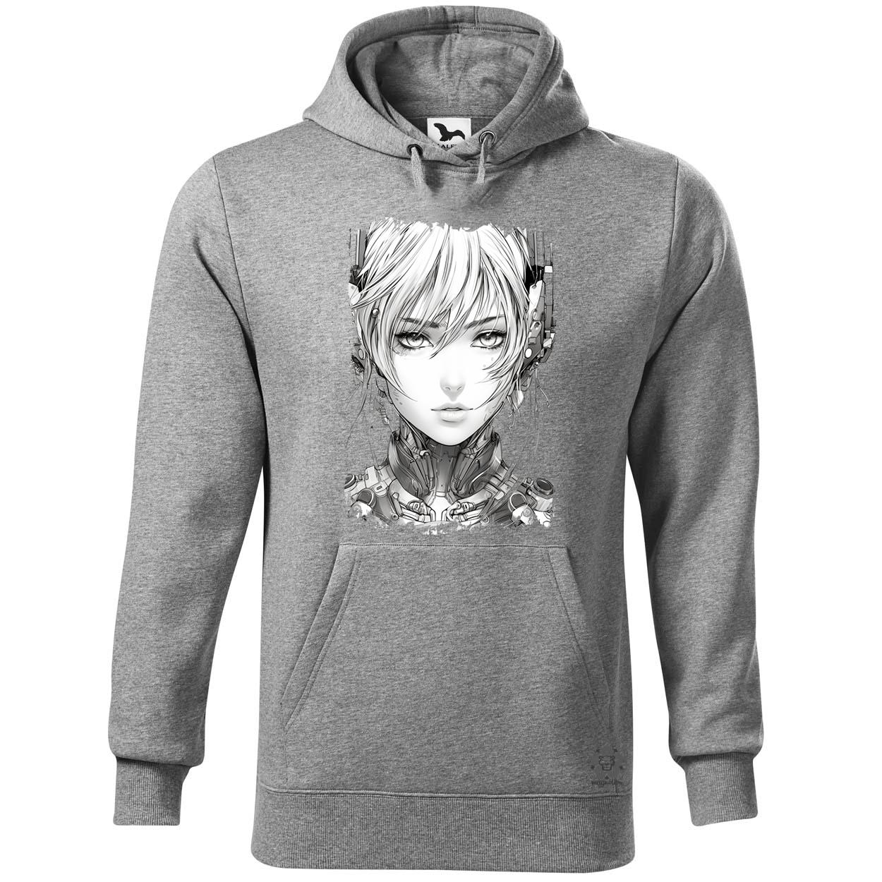 Női anime kiborg v1 egyedi  pulóver 