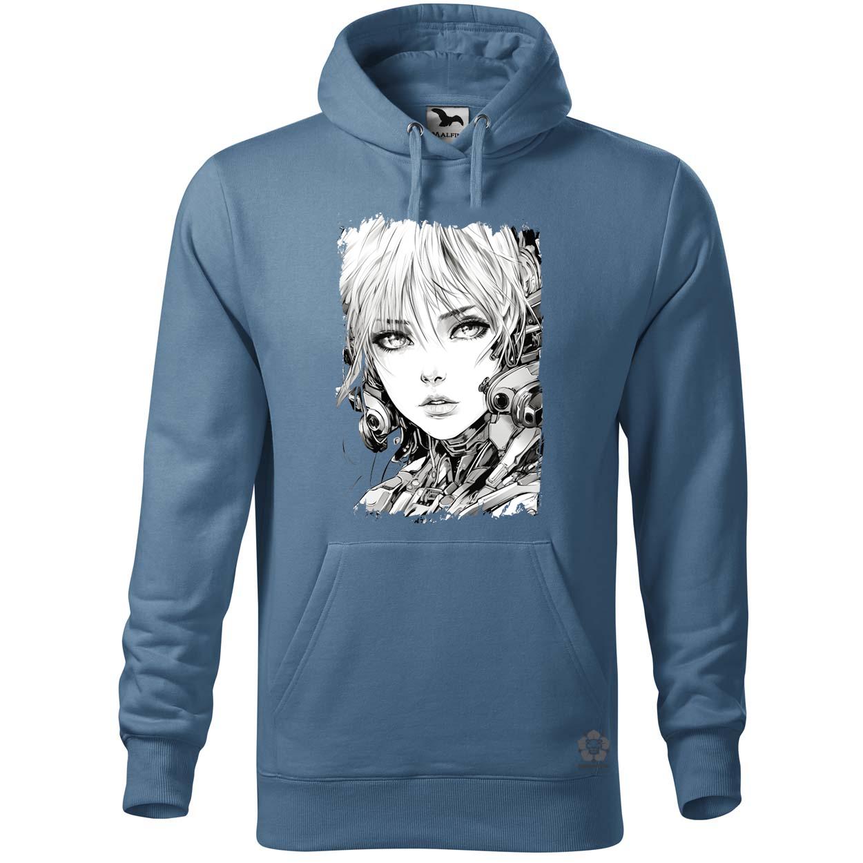 Női anime kiborg v3 egyedi  pulóver 