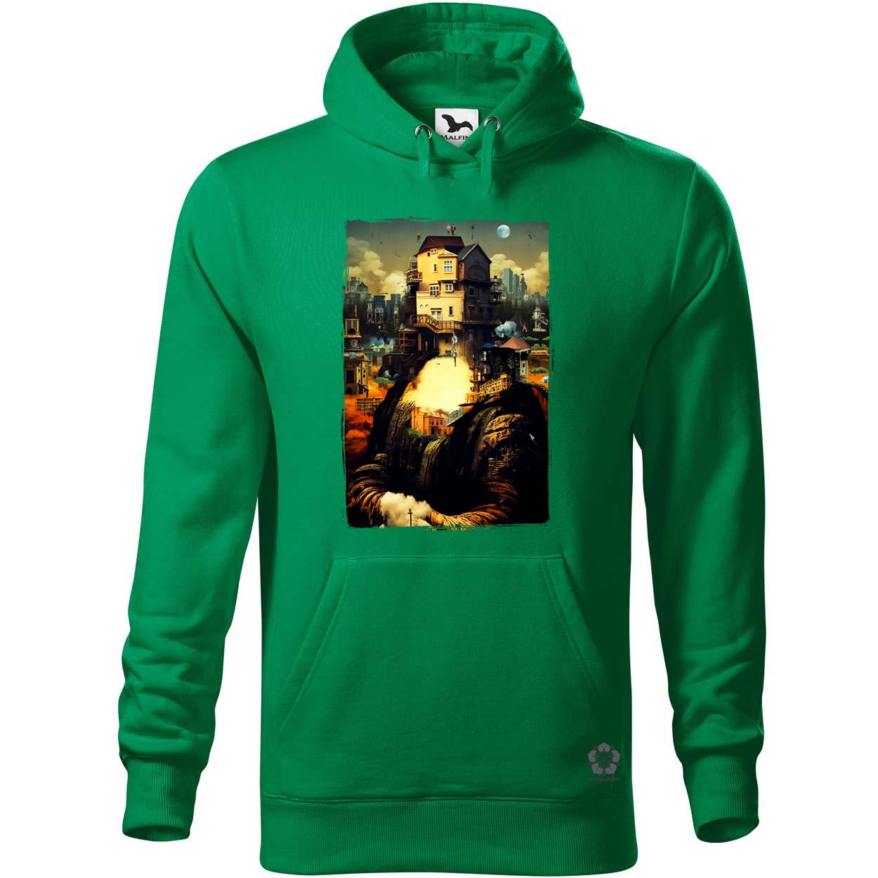 Pareidolia Mona Lisa város fantázia v2 egyedi  pulóver 