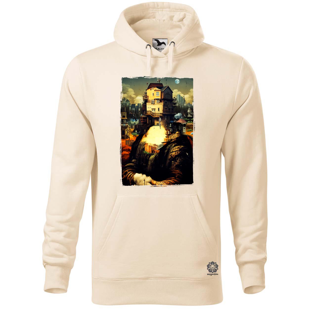 Pareidolia Mona Lisa város fantázia v2 egyedi  pulóver 