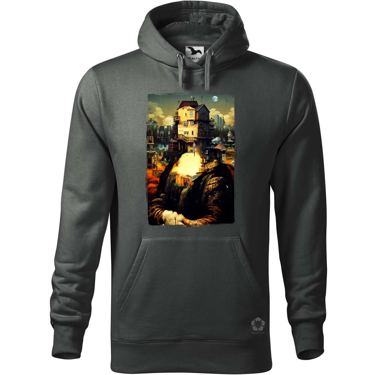 Pareidolia Mona Lisa város fantázia v2 egyedi  pulóver 