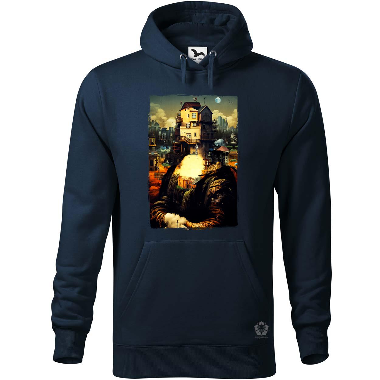 Pareidolia Mona Lisa város fantázia v2 egyedi  pulóver 