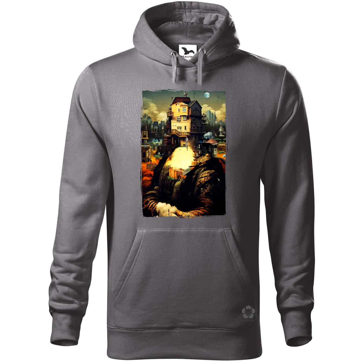 Pareidolia Mona Lisa város fantázia v2 egyedi  pulóver 