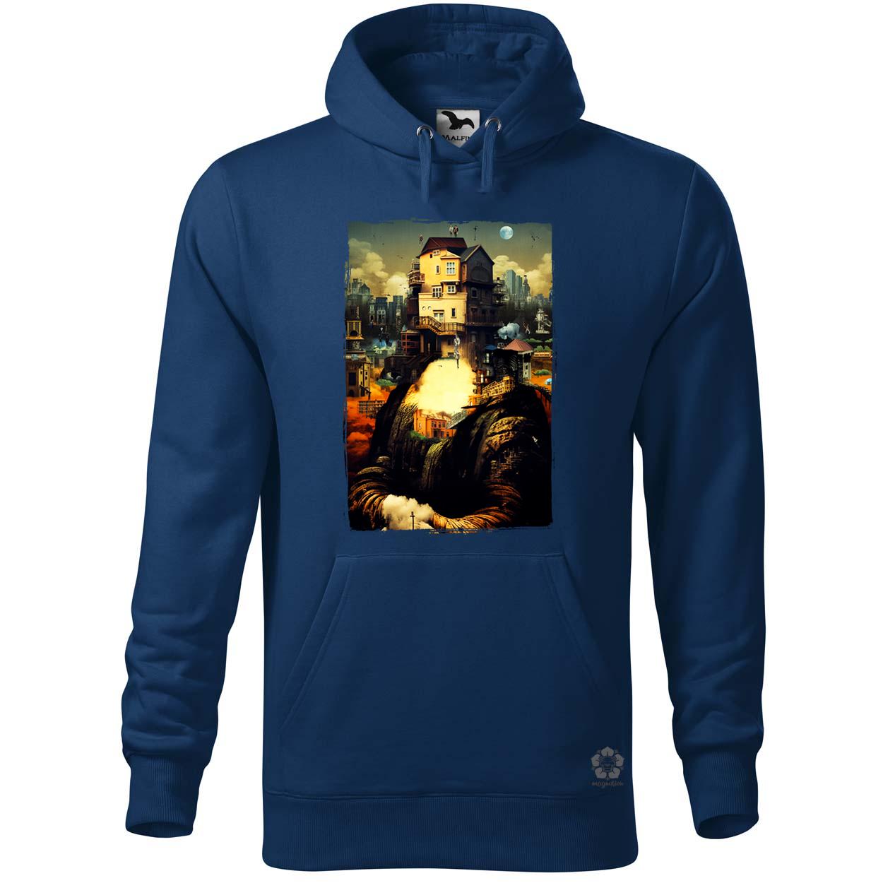 Pareidolia Mona Lisa város fantázia v2 egyedi  pulóver 