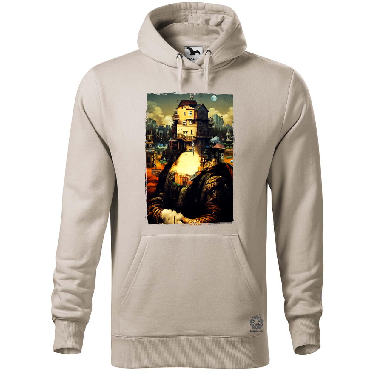 Pareidolia Mona Lisa város fantázia v2 egyedi  pulóver 