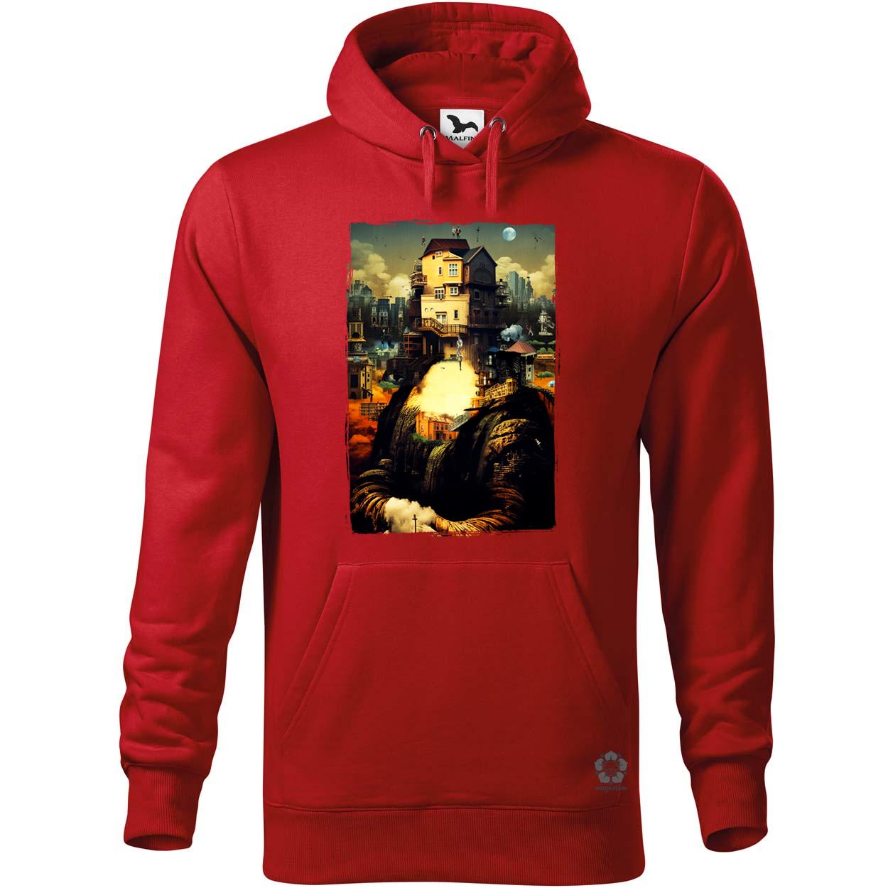 Pareidolia Mona Lisa város fantázia v2 egyedi  pulóver 