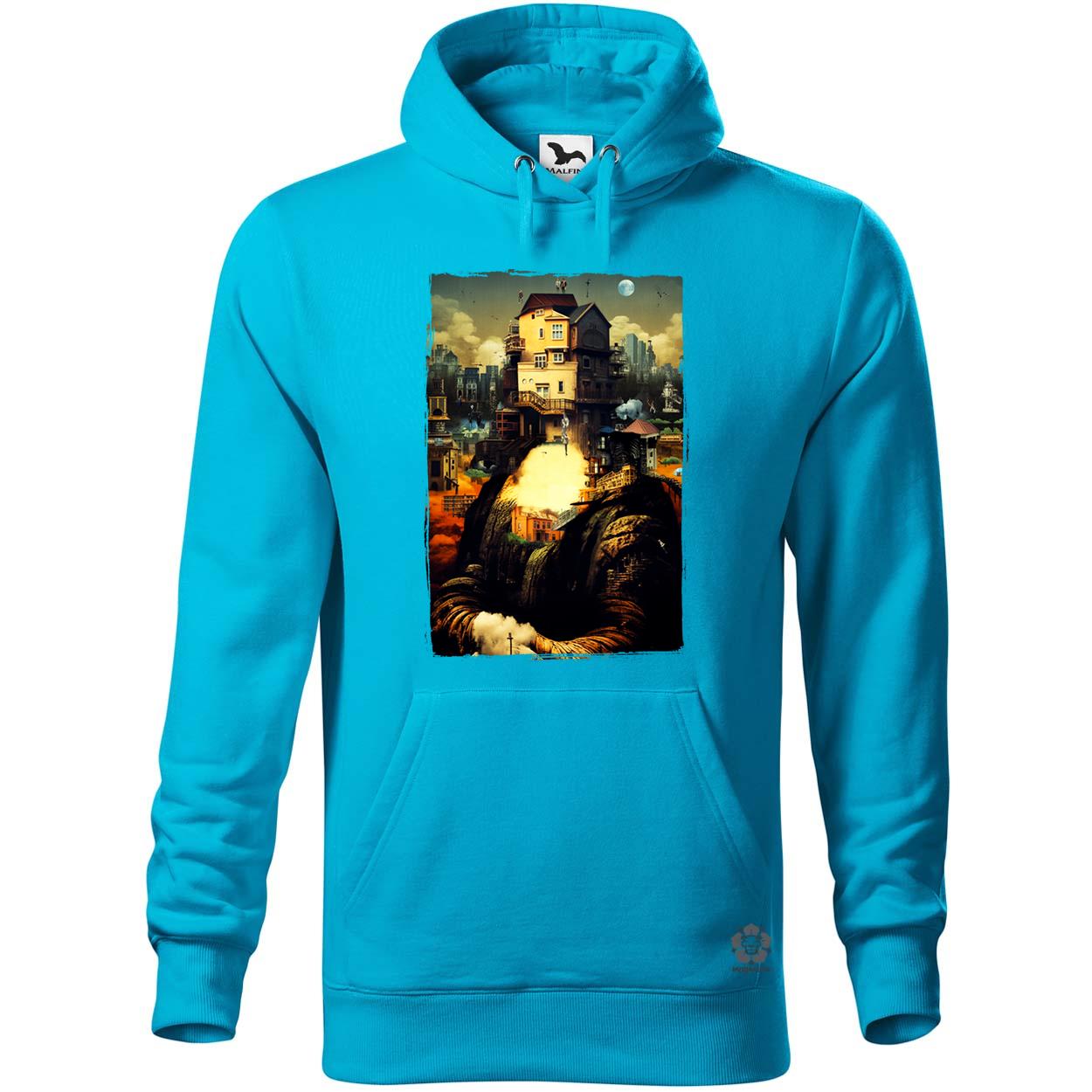 Pareidolia Mona Lisa város fantázia v2 egyedi  pulóver 