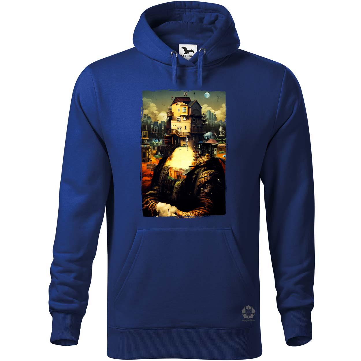 Pareidolia Mona Lisa város fantázia v2 egyedi  pulóver 