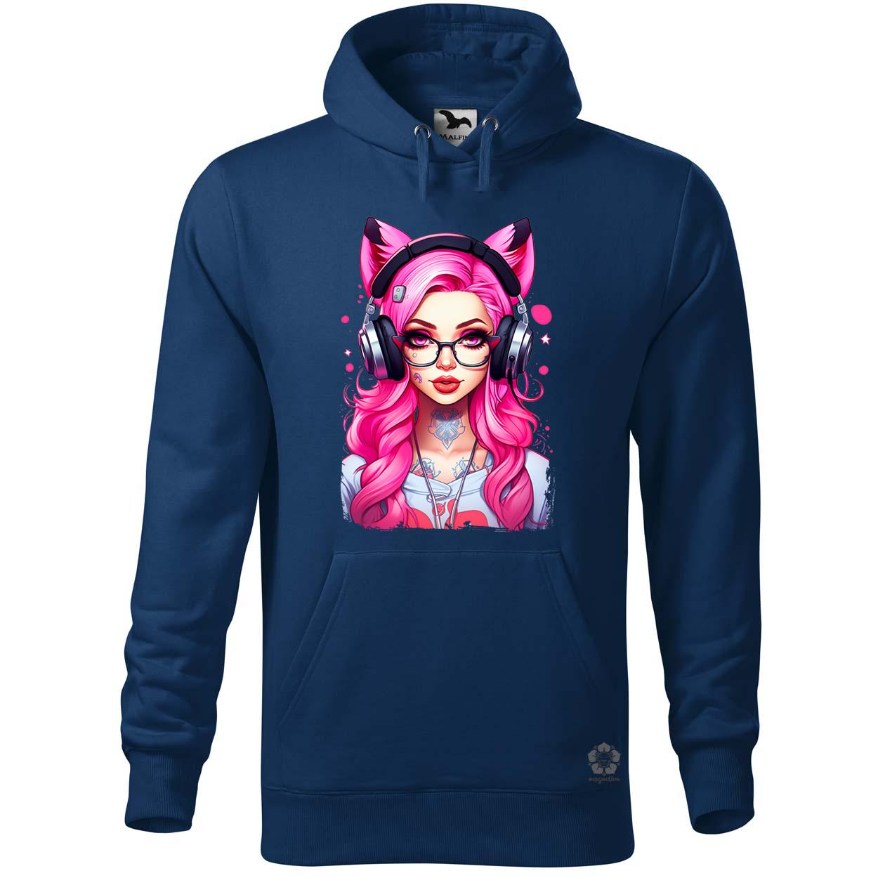 Pink gamer macskalány v4 egyedi  pulóver 