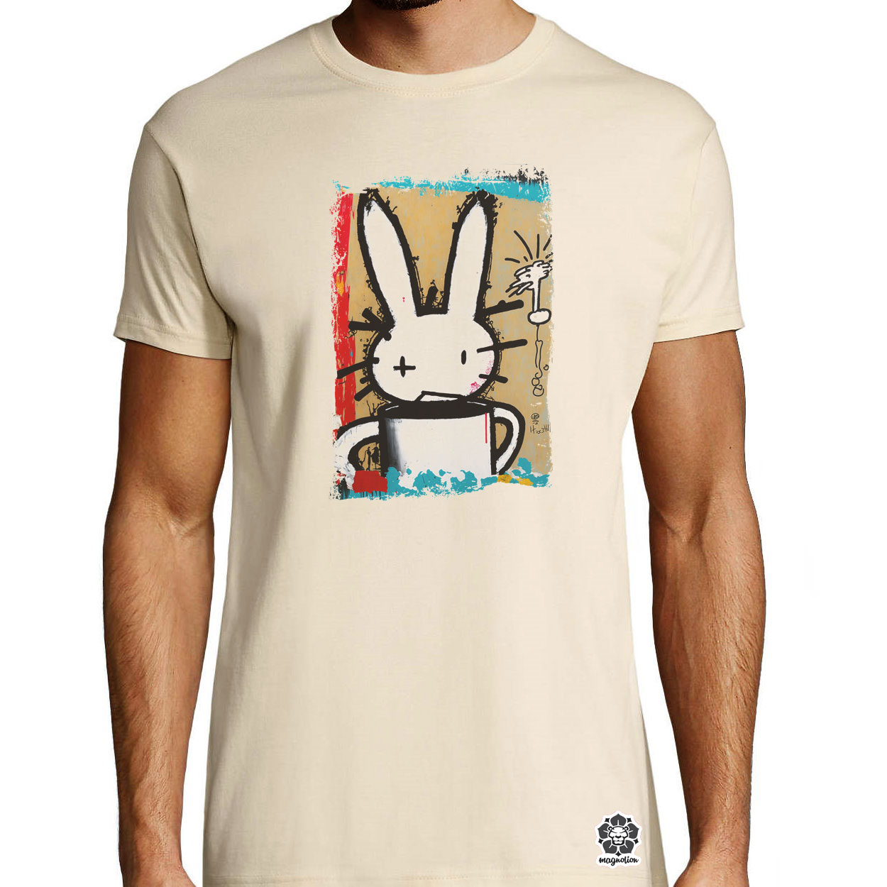 Basquiat digitális művészet v3 egyedi póló 